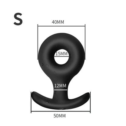 Sofe Silicone Round Anal Butt Plug 3 Sizes Anal Plug Unisex Wearable Butt Plugs Adults Trainer Massager Sex Toys for Men/Women