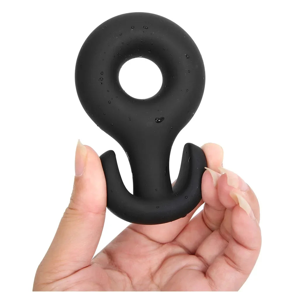 Sofe Silicone Round Anal Butt Plug 3 Sizes Anal Plug Unisex Wearable Butt Plugs Adults Trainer Massager Sex Toys for Men/Women