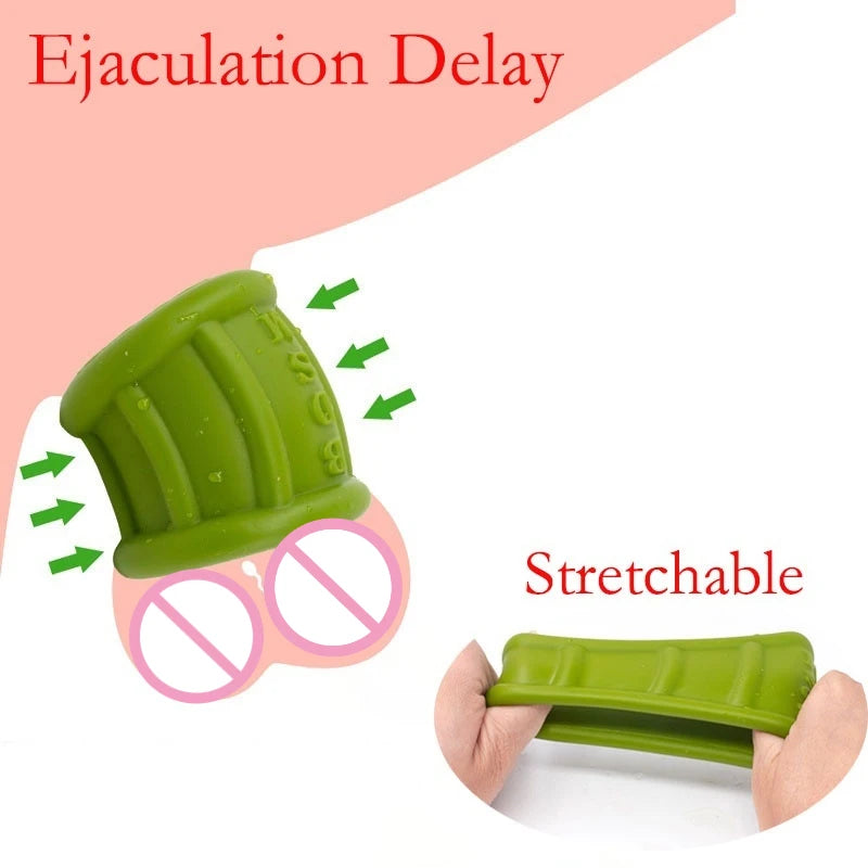 Soft Ball Stretcher Scrotum Bondage Penis Ring Male Ejaculation Delay Cock Rings Stretchable Sex Toys 6 Styles Sex Toys Male