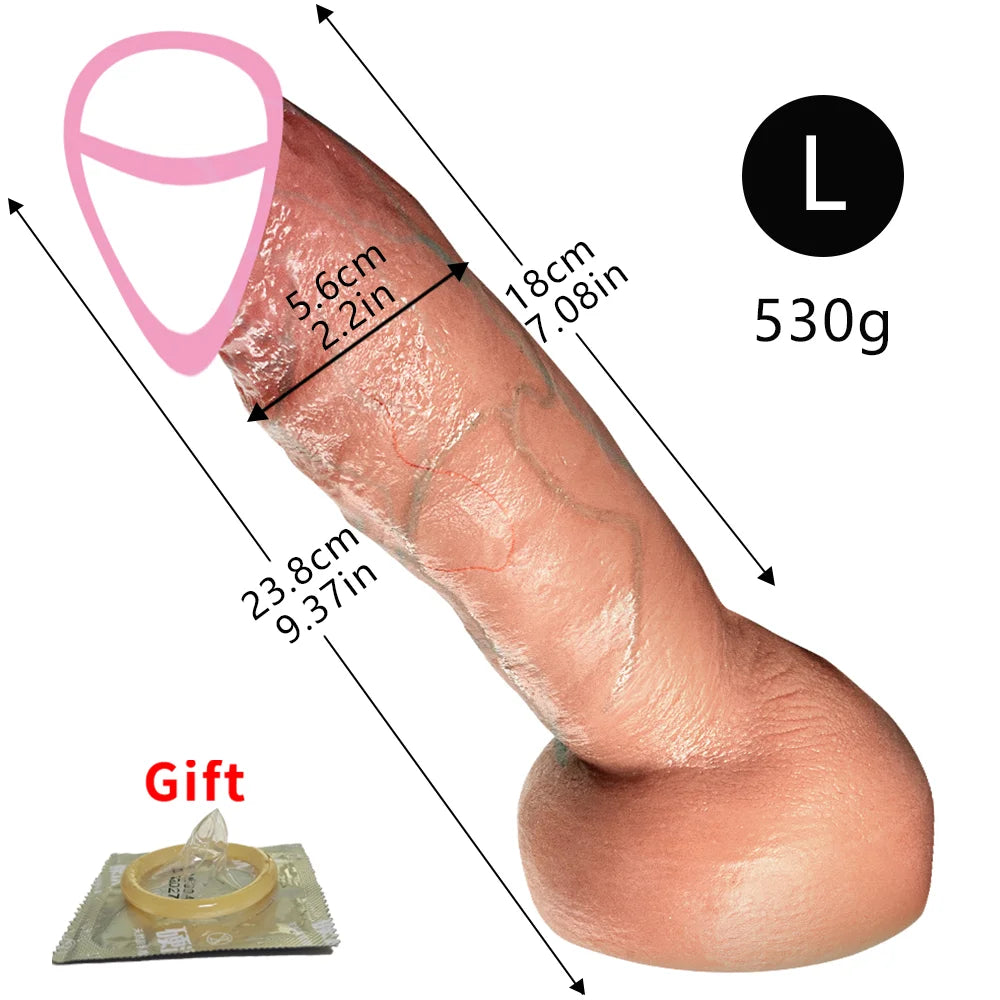 Soft Big Dildos Super Large Penis Anal Sex Toy For Women Men Silicone Powerful Suction Cup Masturbation Sex Tools for Adults 18