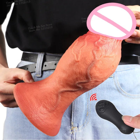 Big Glans Dildo Vibrator Vagina Stimulator