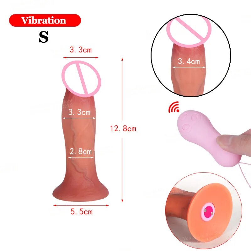 Big Glans Dildo Vibrator Vagina Stimulator