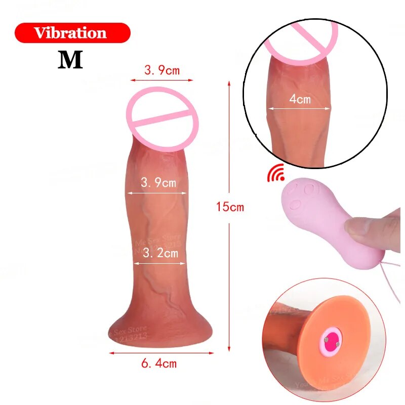 Big Glans Dildo Vibrator Vagina Stimulator