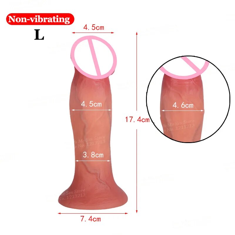 Big Glans Dildo Vibrator Vagina Stimulator