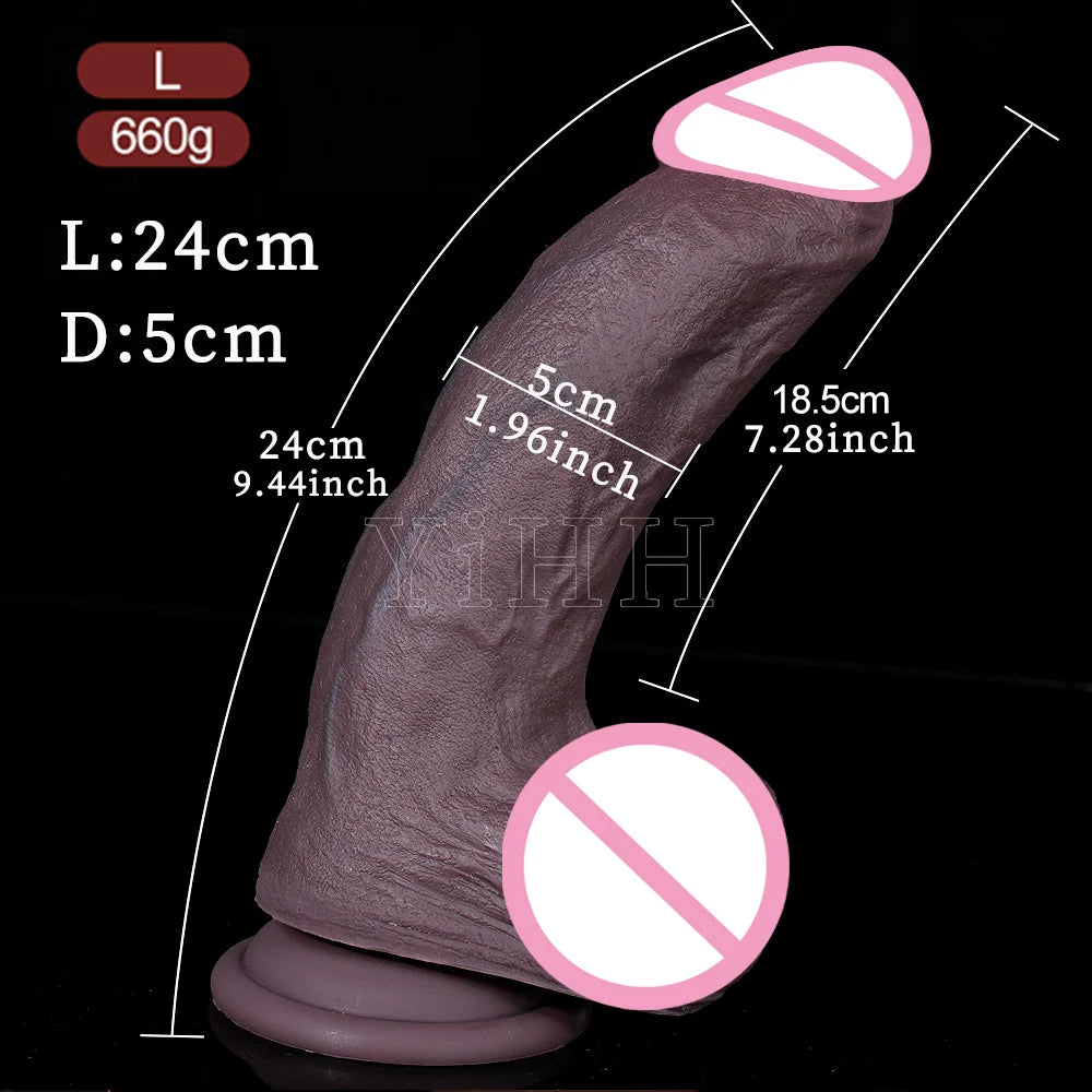 Soft Big Penis Dildo Realistic Big Dick Cock With Suction Cup Double Silicone Vaginal Masturbators Penis Erotic Toy for Women