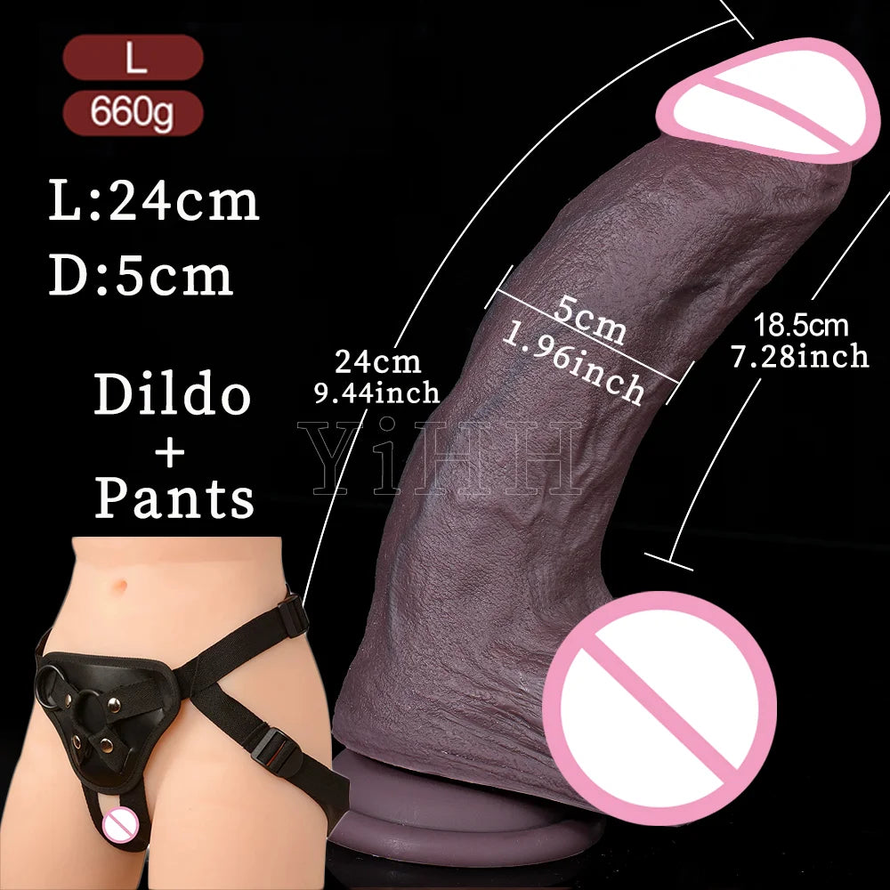 Soft Big Penis Dildo Realistic Big Dick Cock With Suction Cup Double Silicone Vaginal Masturbators Penis Erotic Toy for Women