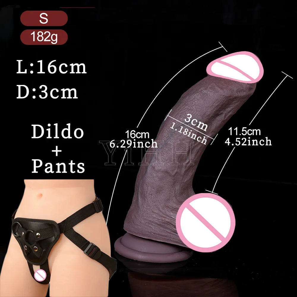 Soft Big Penis Dildo Realistic Big Dick Cock With Suction Cup Double Silicone Vaginal Masturbators Penis Erotic Toy for Women