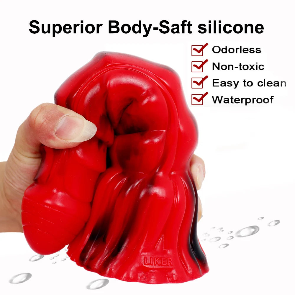 Soft Huge Thick Anal Dildo With suction cup Liquid Silicone Butt Plug Anal Beads Sex toys For Woman Men Anus Dilator Masturbator