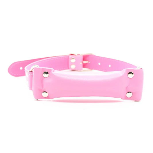 Soft Leather Padded Pillow Mouth Gag Slave Dog Bone Harness Bite Gag Pony Play Sex Toys for Couple Open Mouth Restraints Straps