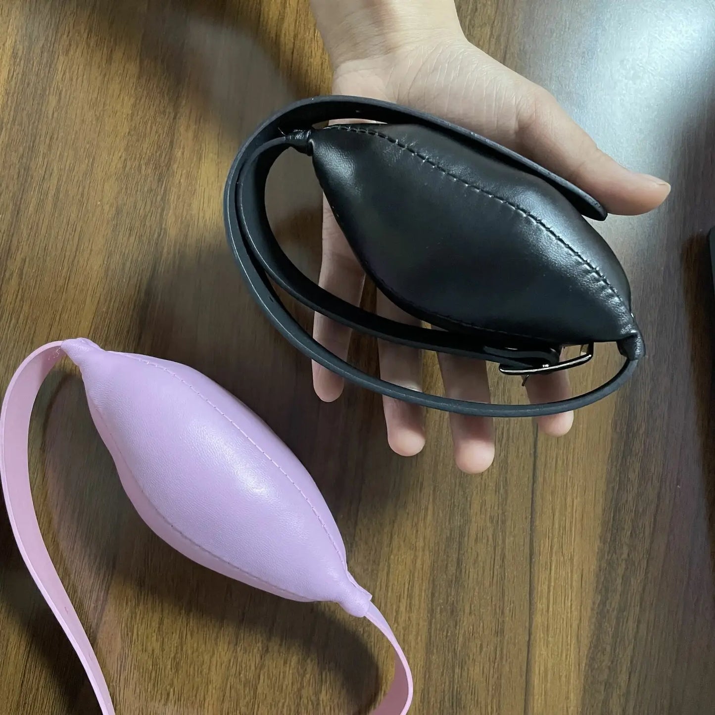 Soft PU Leather Padded Pillow Mouth Gag Slave Harness Bite Gag Pony Play Sex Toys for Couple Open Mouth Restraints Straps BDSM