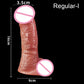 Soft Realistic Cock Sleeve Penis Sex Toys Silicone Enlarger Dick Sleeve Big Real Penis Man Delayed Ejaculation Extend Condom