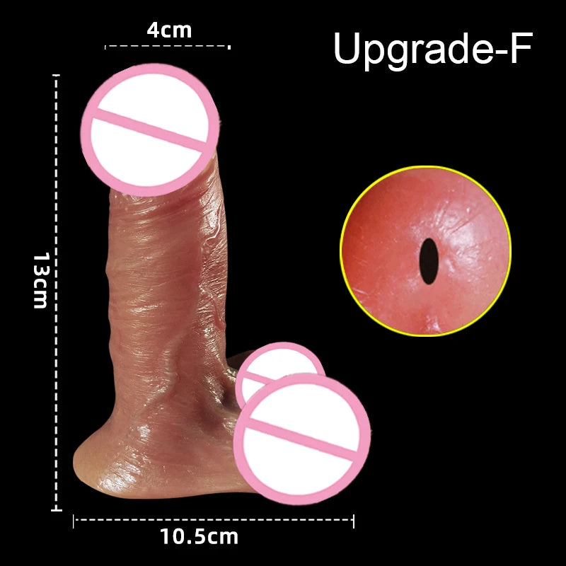 Soft Realistic Cock Sleeve Penis Sex Toys Silicone Enlarger Dick Sleeve Big Real Penis Man Delayed Ejaculation Extend Condom