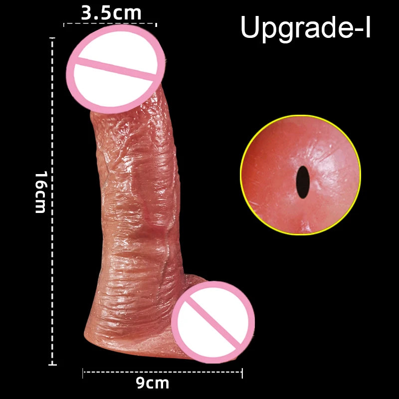 Soft Realistic Cock Sleeve Penis Sex Toys Silicone Enlarger Dick Sleeve Big Real Penis Man Delayed Ejaculation Extend Condom