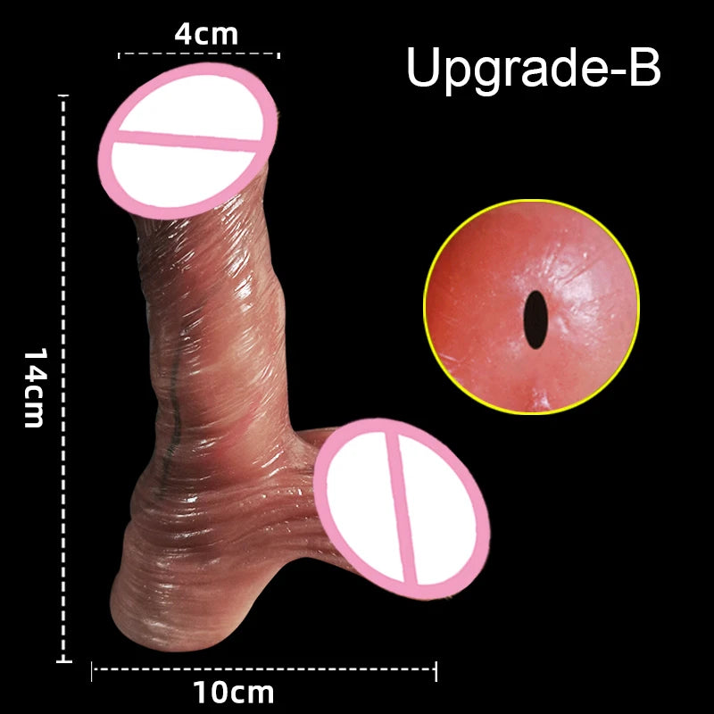 Soft Realistic Cock Sleeve Penis Sex Toys Silicone Enlarger Dick Sleeve Big Real Penis Man Delayed Ejaculation Extend Condom