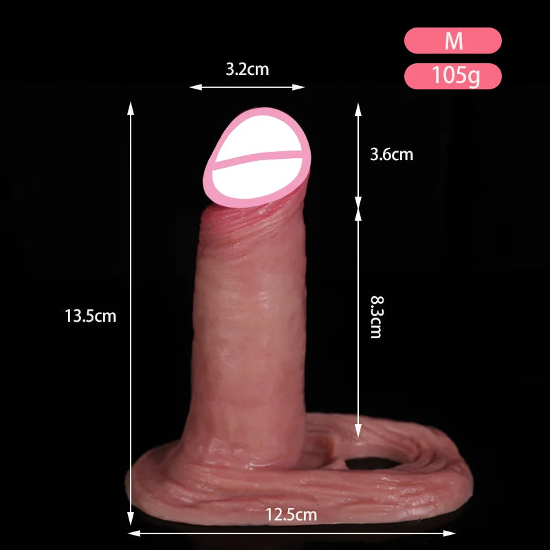 Soft Realistic Cock Sleeve Penis Sex Toys Silicone Enlarger Dick Sleeve Big Real Penis Man Delayed Ejaculation Extend Condom