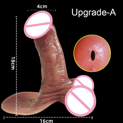 Soft Realistic Cock Sleeve Penis Sex Toys Silicone Enlarger Dick Sleeve Big Real Penis Man Delayed Ejaculation Extend Condom