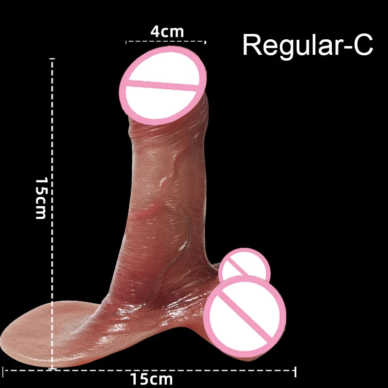 Soft Realistic Cock Sleeve Penis Sex Toys Silicone Enlarger Dick Sleeve Big Real Penis Man Delayed Ejaculation Extend Condom