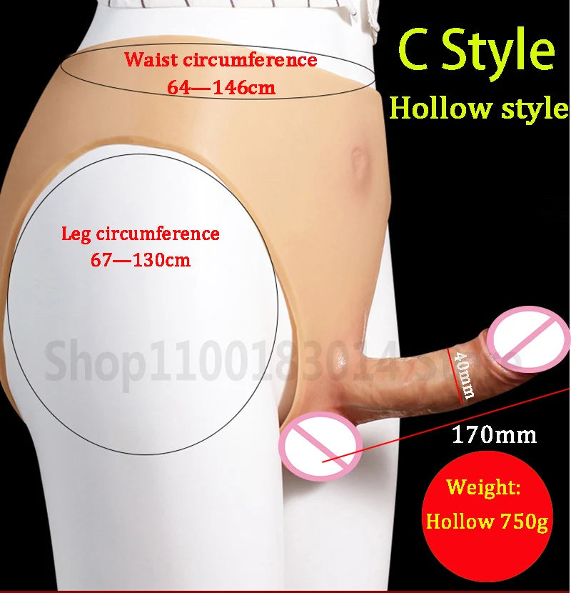 Soft Realistic Dildos Women's Panties Strap on Dildo for Women Men Lesbian Gay Penis Pants Sex Toys for Adults 18 Masturbators