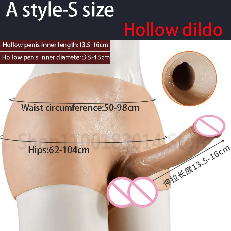 Soft Realistic Dildos Women's Panties Strap on Dildo for Women Men Lesbian Gay Penis Pants Sex Toys for Adults 18 Masturbators