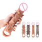 Soft Realistic Penis Extension Cock Sleeve Reusable Condom Penis Enlarger Delay Condoms For Men Dildo Enhancer Sex Toys Sex Shop