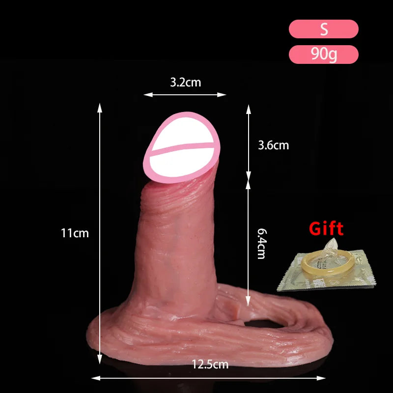 Soft Realistic Reusable penis extenders sleeve For men Enlarger Condom Silicone Dick Sleeve Man Delayed Ejaculation Cock Sex Toy