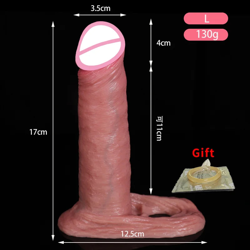 Soft Realistic Reusable penis extenders sleeve For men Enlarger Condom Silicone Dick Sleeve Man Delayed Ejaculation Cock Sex Toy