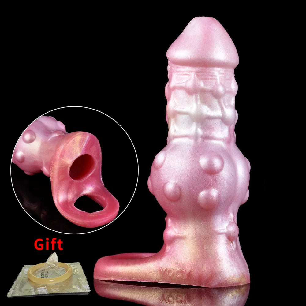 Soft Realistic Reusable penis extenders sleeve For men Enlarger Condom Silicone Dick Sleeve Man Delayed Ejaculation Cock Sex Toy