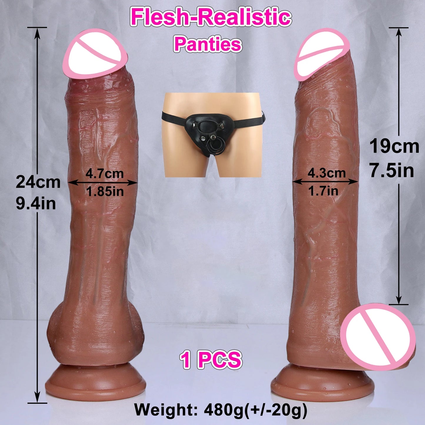 Soft Realistic Veins Strap on Dildo 3 Skin Colors Silicone Penis Masturbator Double Cock Man Women Anal Sex Toy Suction Cup Dick