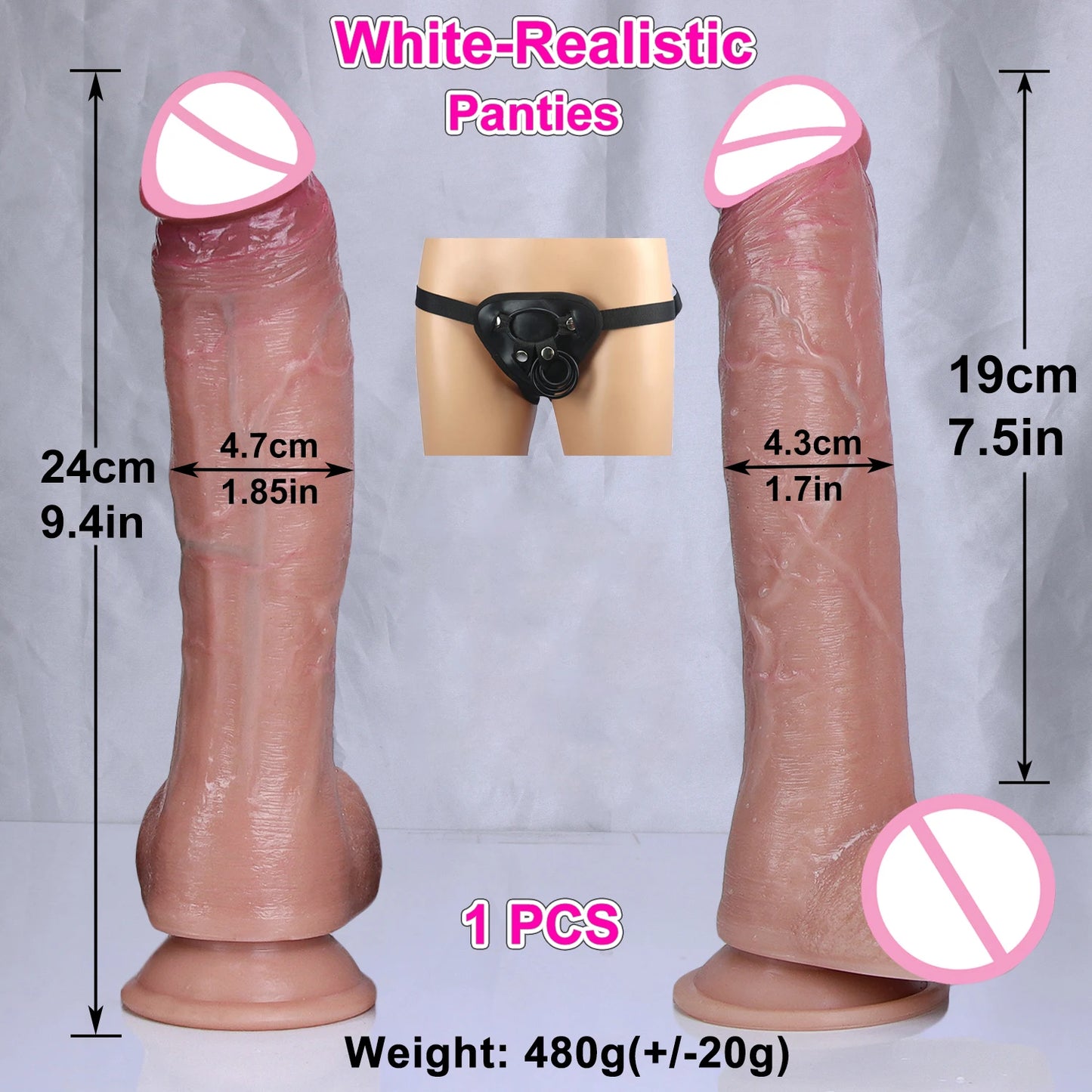 Soft Realistic Veins Strap on Dildo 3 Skin Colors Silicone Penis Masturbator Double Cock Man Women Anal Sex Toy Suction Cup Dick