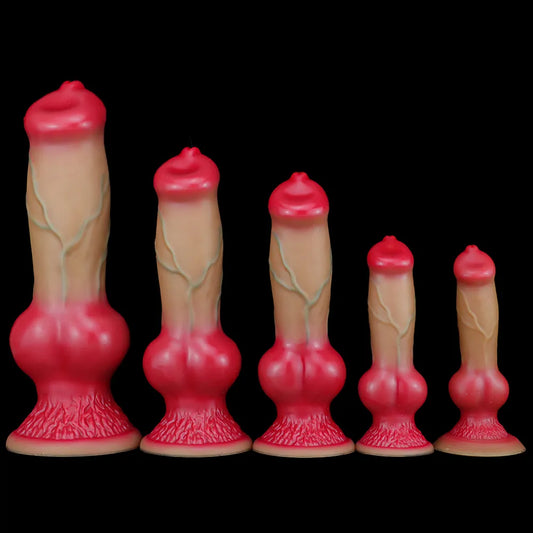 Soft Silicone Animal Dildo Wolf Dog Dildo Sex Toys for Women Men Masturbators Anal Butt Plug Fake Penis Faloimetor for Women