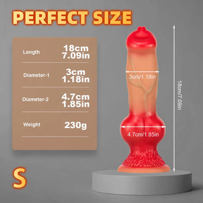 Soft Silicone Animal Dildo Wolf Dog Dildo Sex Toys for Women Men Masturbators Anal Butt Plug Fake Penis Faloimetor for Women