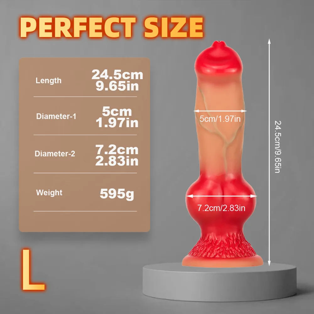 Soft Silicone Animal Dildo Wolf Dog Dildo Sex Toys for Women Men Masturbators Anal Butt Plug Fake Penis Faloimetor for Women