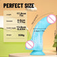 Soft Silicone Dildo Blue and White Penis Realistic Dildo with Suction Cup Prostate Massager Strap on Dildo Sex Toys for Women