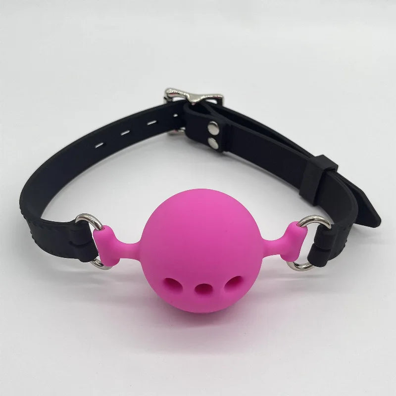 Soft Silicone Gag Ball BDSM Oral Bondage Gear Fetish Open Mouth Breathable Sex Toys For Couples Cosplay Slave Exotic Accessories