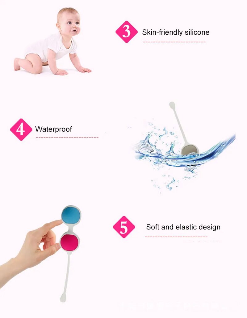 Soft Silicone Kegel Ball Vagina Tighten Exercise Kegel Weights Chinas Ball Muscle Simulator Geisha Dumbbell Sex Bolas For Woman