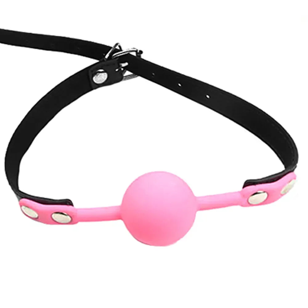 Soft Silicone Mouth Ball Adult Bondage Restraints Sex Toy for Fetish Bdsm Sex Bondage Open Mouth Gag Exotic Accessories Sex Toys