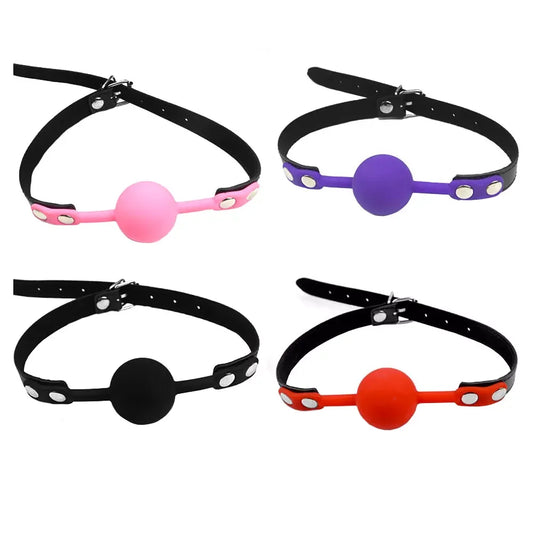 Soft Silicone Mouth Ball Adult Bondage Restraints Sex Toy for Fetish Bdsm Sex Bondage Open Mouth Gag Exotic Accessories Sex Toys