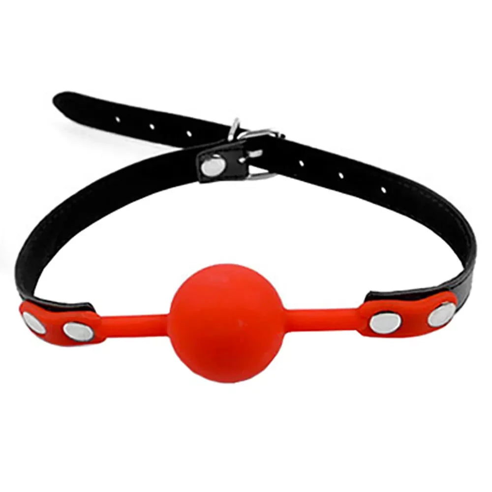 Soft Silicone Mouth Ball Adult Bondage Restraints Sex Toy for Fetish Bdsm Sex Bondage Open Mouth Gag Exotic Accessories Sex Toys