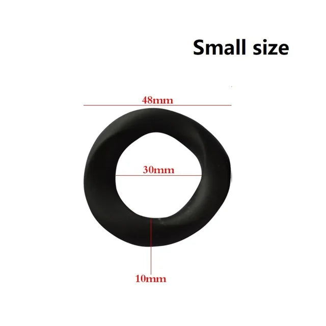 Soft Silicone Penis Cock Ring Set Male Ball Scrotum Stretcher Penis Lock Cock Ring Delay Ejaculation Enlargement Sex Toy Big Man