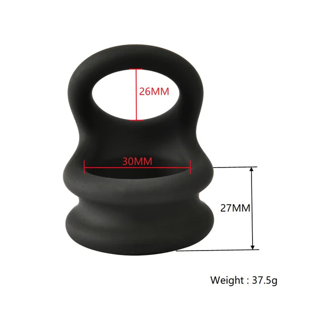 Soft Silicone Penis Cock Ring Set Male Ball Scrotum Stretcher Penis Lock Cock Ring Delay Ejaculation Enlargement Sex Toy Big Man