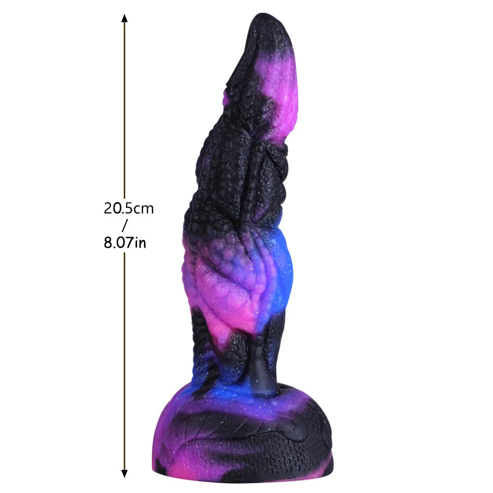 Soft Silicone Realistic Dragon Dildo Starry Color Dildo Prostate Massager Large Butt Plug Thick Dildos Anal Sex Toys for Women