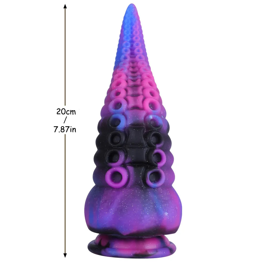 Soft Silicone Realistic Dragon Dildo Starry Color Dildo Prostate Massager Large Butt Plug Thick Dildos Anal Sex Toys for Women