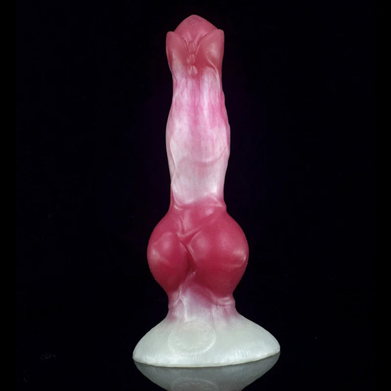 Soft silicone dildo Big Dog penis Long anal butt plug With Sucker Large Knot Animal Penis Sex Toys For Women faak Sexules toys