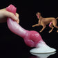 Soft silicone dildo Big Dog penis Long anal butt plug With Sucker Large Knot Animal Penis Sex Toys For Women faak Sexules toys