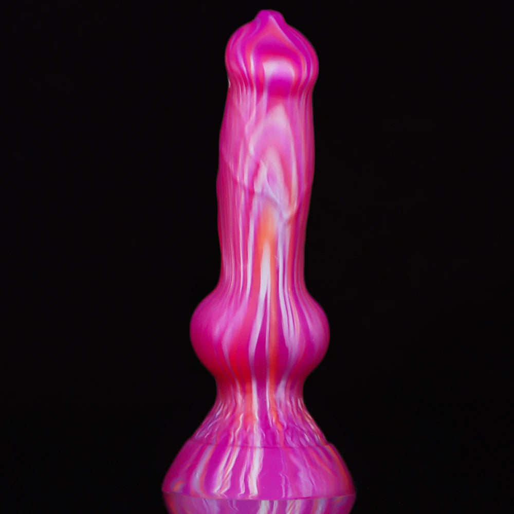 Soft silicone dildo Big Dog penis Long anal butt plug With Sucker Large Knot Animal Penis Sex Toys For Women faak Sexules toys