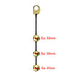 Soft stretchy Silicone pull ring gold metal Anal beads Kegel ben wa geisha ball vaginal tighten exercise expander sex toy women