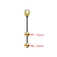 Soft stretchy Silicone pull ring gold metal Anal beads Kegel ben wa geisha ball vaginal tighten exercise expander sex toy women