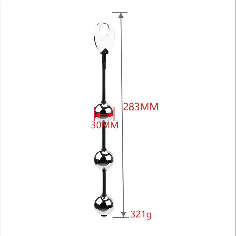 Soft stretchy Silicone pull ring gold metal Anal beads Kegel ben wa geisha ball vaginal tighten exercise expander sex toy women