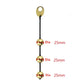Soft stretchy Silicone pull ring gold metal Anal beads Kegel ben wa geisha ball vaginal tighten exercise expander sex toy women