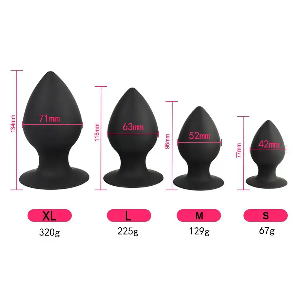 Solid Butt Plug Anal Dilator Sex Toys for Woman Men Prostate Massager Stimulator Anal Dildo Suction Cup Buttplug Sex Shop